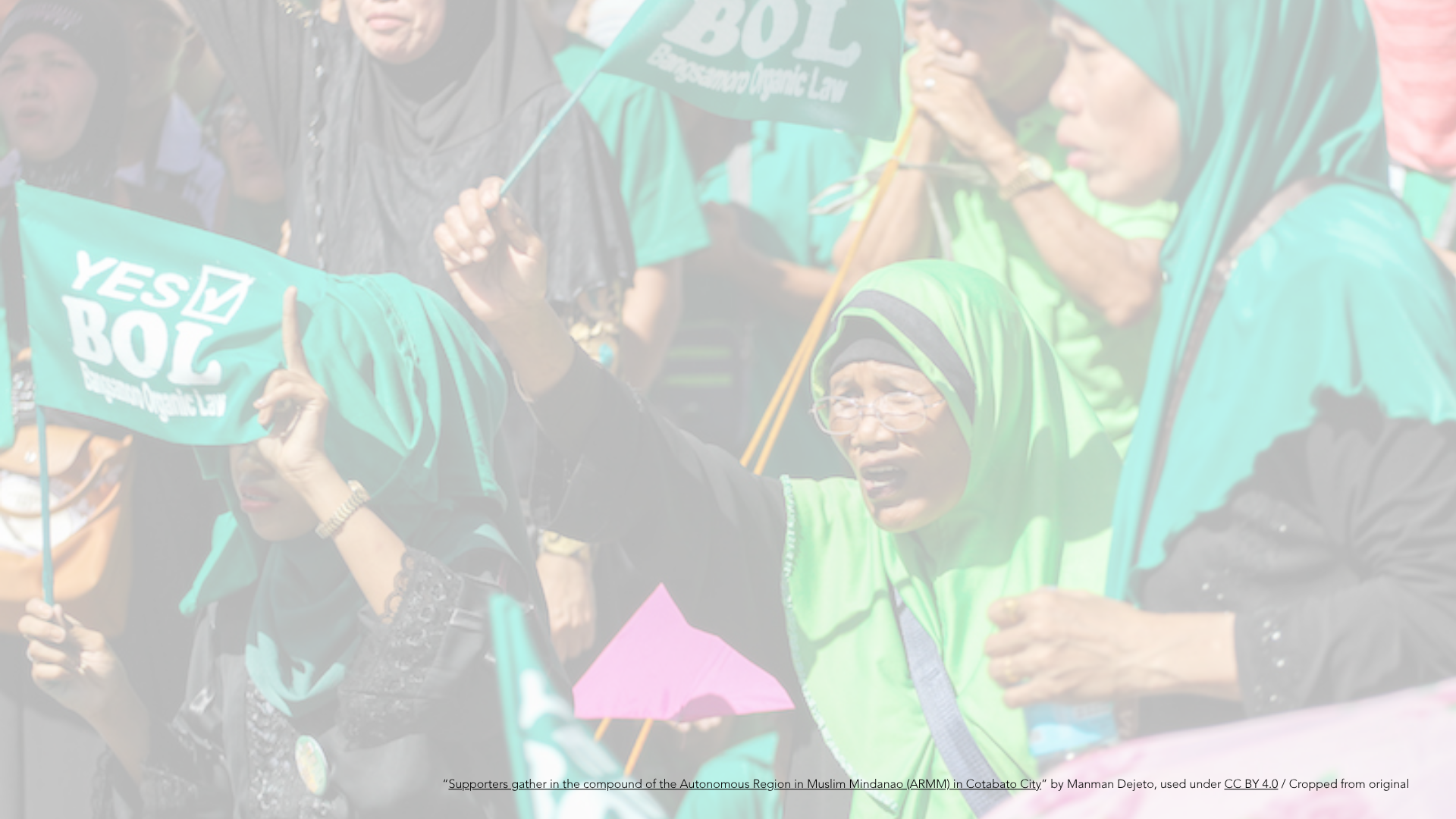 The Bangsamoro Crucible image